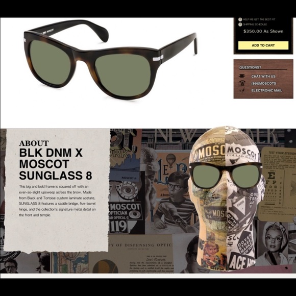 MOSCOT WOMENS CAT EYE SUNGLASSES - Picture 6 of 6